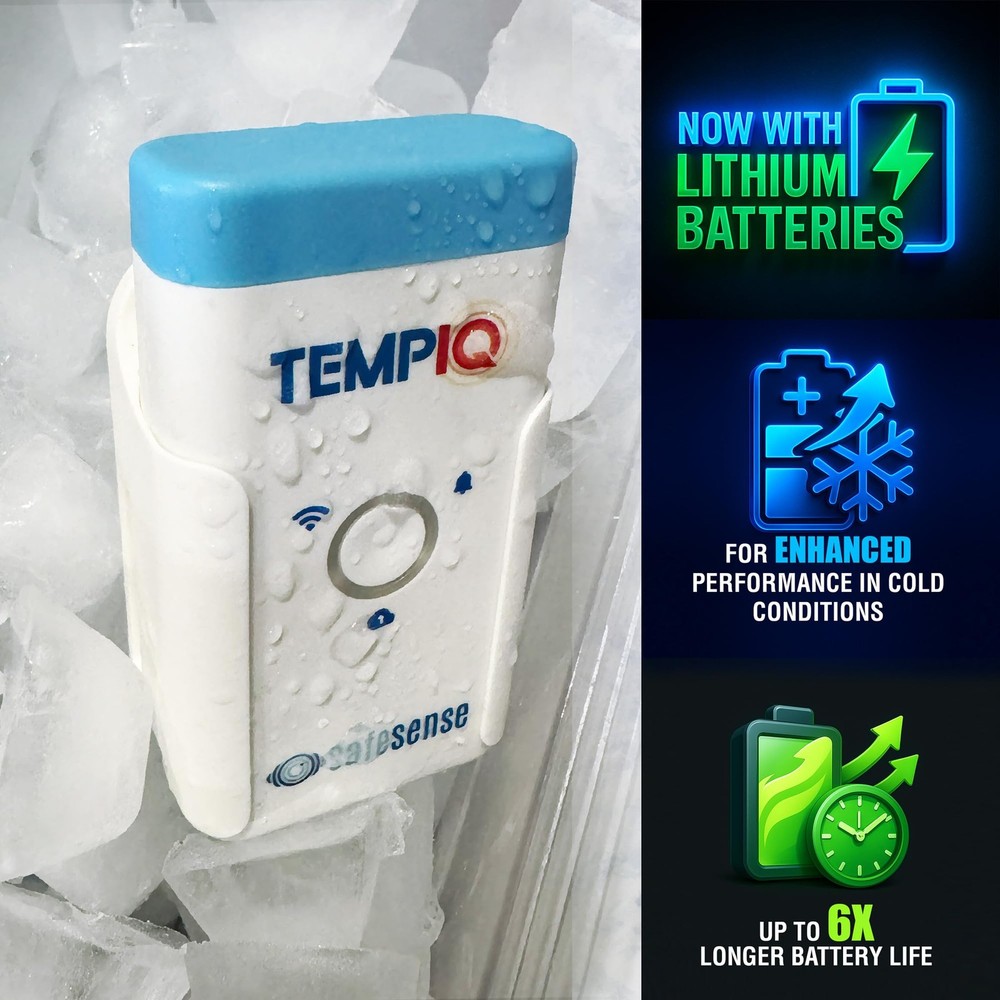 TEMPIQ Remote WiFi Temperature & Humidity Sensor - App Integration, Alerts,...