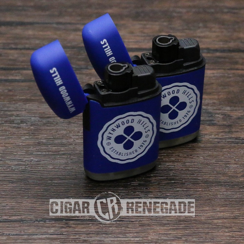 Winwood Hills Single Flame Adjustable Refillable Cigar Torch Lighter - 2 Pack