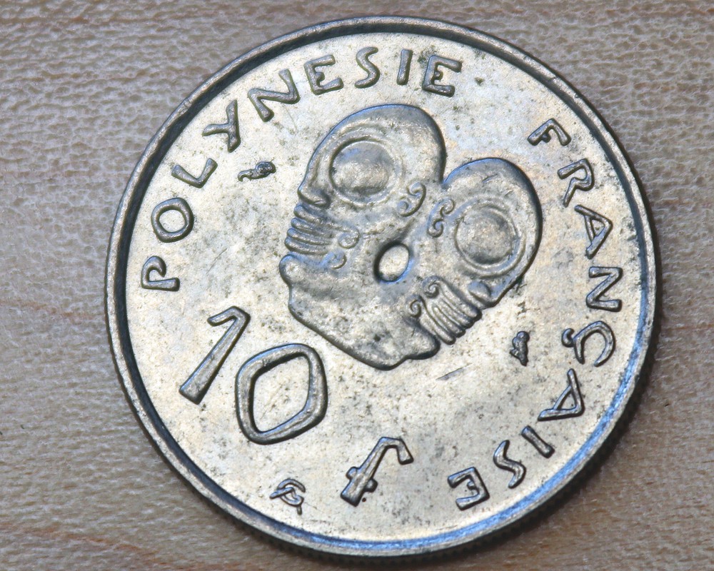 1973 French Polynesia 10 Francs