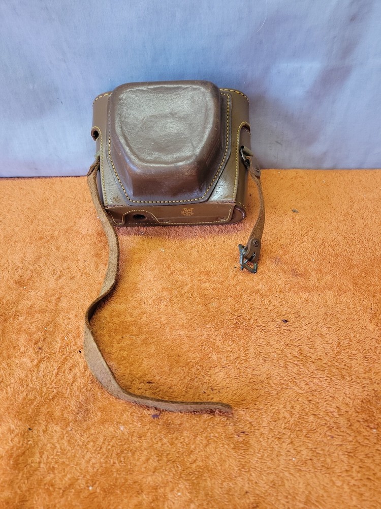 R•Kodak 35 Rangefinder Camera + Brown Leather Case Untested