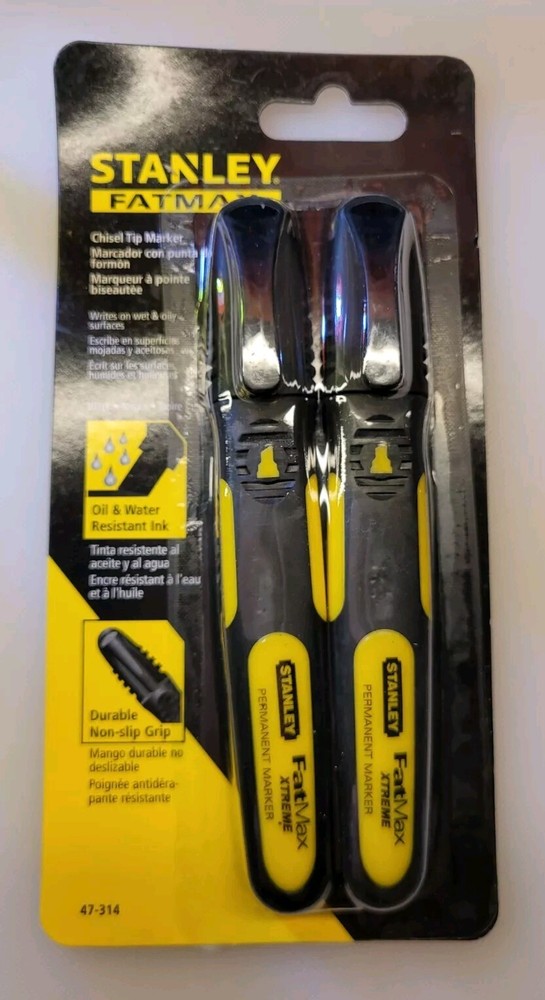 Chisel Tip Market. Stanley FATMAX Extreme Chisel Tip Marker  2 Pack.