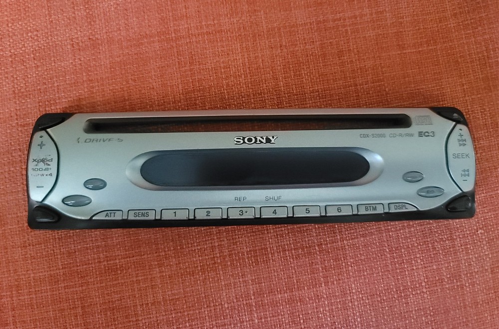 Sony CDX-S2000 Car Stereo Replacement Detachable Faceplate