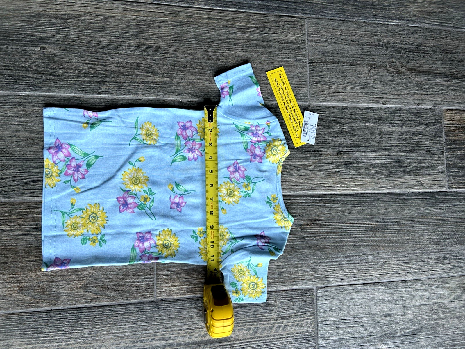 Children's Place Girl's Size 6 Flowered "Beautiful" Short Sleeve Long Pant Set