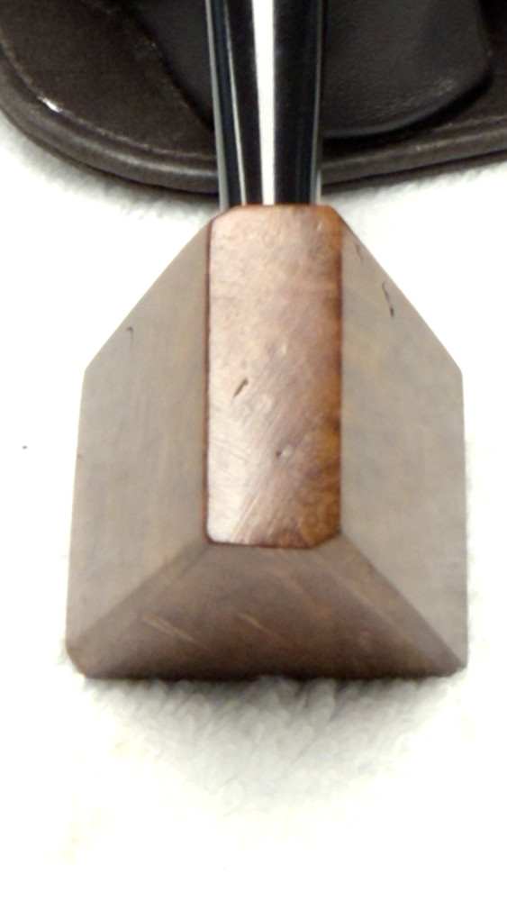 No Name- Unique Shaped Smooth "Imported Briar Root" Triangular / Square Stummel