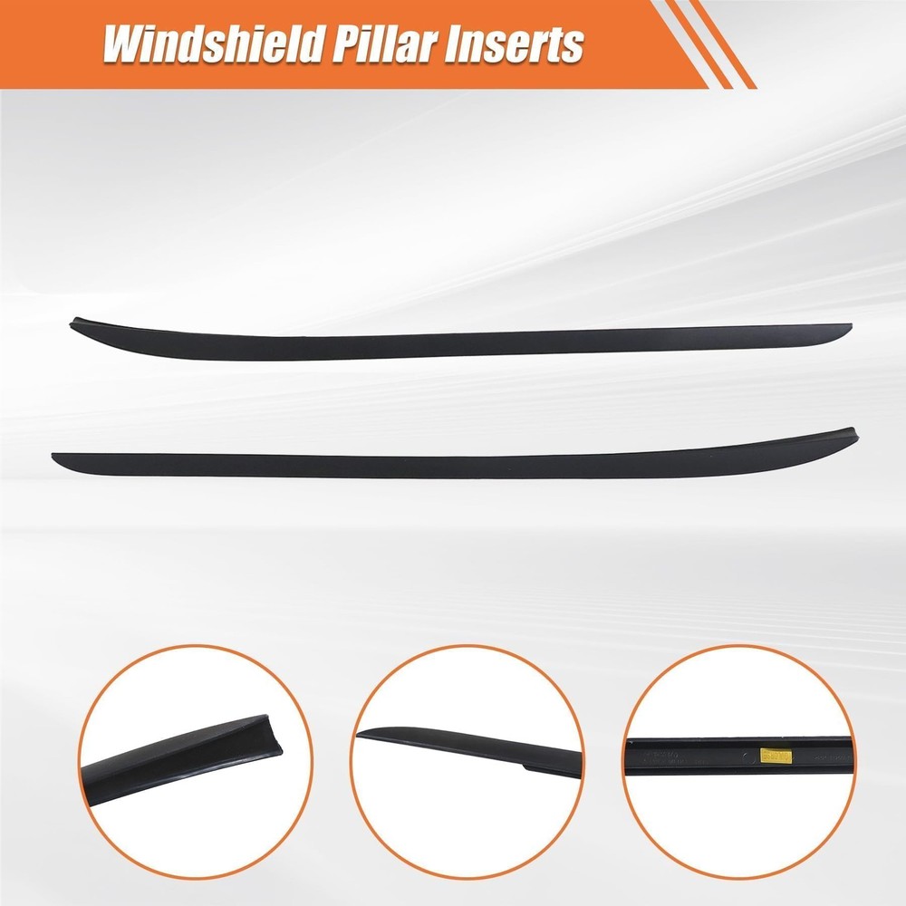 Windshield Pillar Molding Driver & Passenger Side with Ford Focus 2012-2018#C...