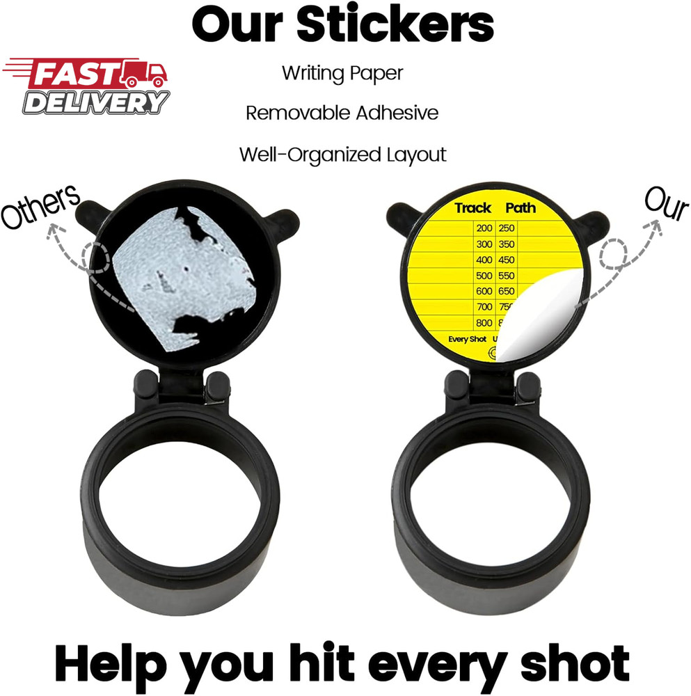 Twizz Scope DOPE Sticker Pack: Removable, Writable Adhesive Labels – 12 Pack (2