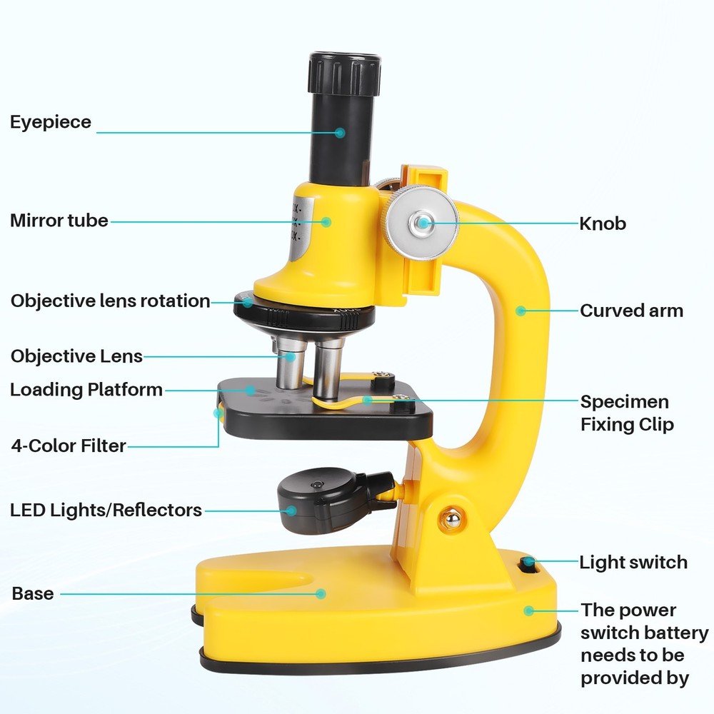 Kids Desktop Scientific Microscope Set Science Kits Science Microscope Toy