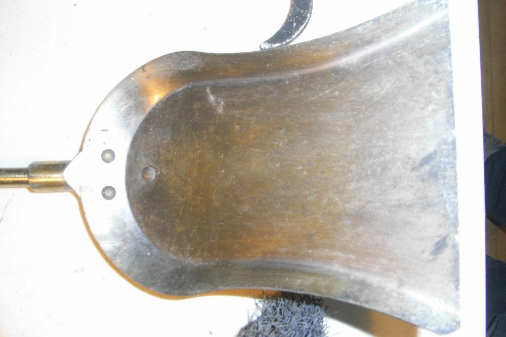 vintage Fire place 3 pc tool set brass