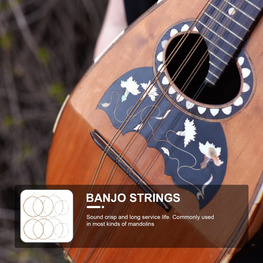 1 Set Mandolin Strings Mandolin Replacement Strings Stainless Steel mandolin