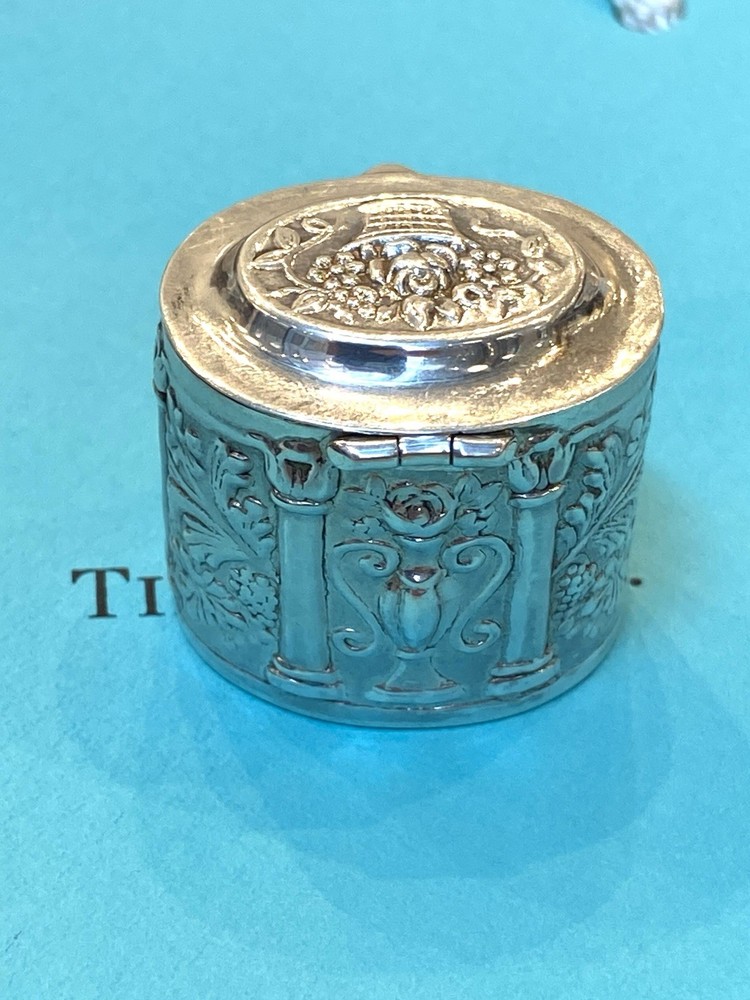 Tiffany&co Sterling Silver Pillbox