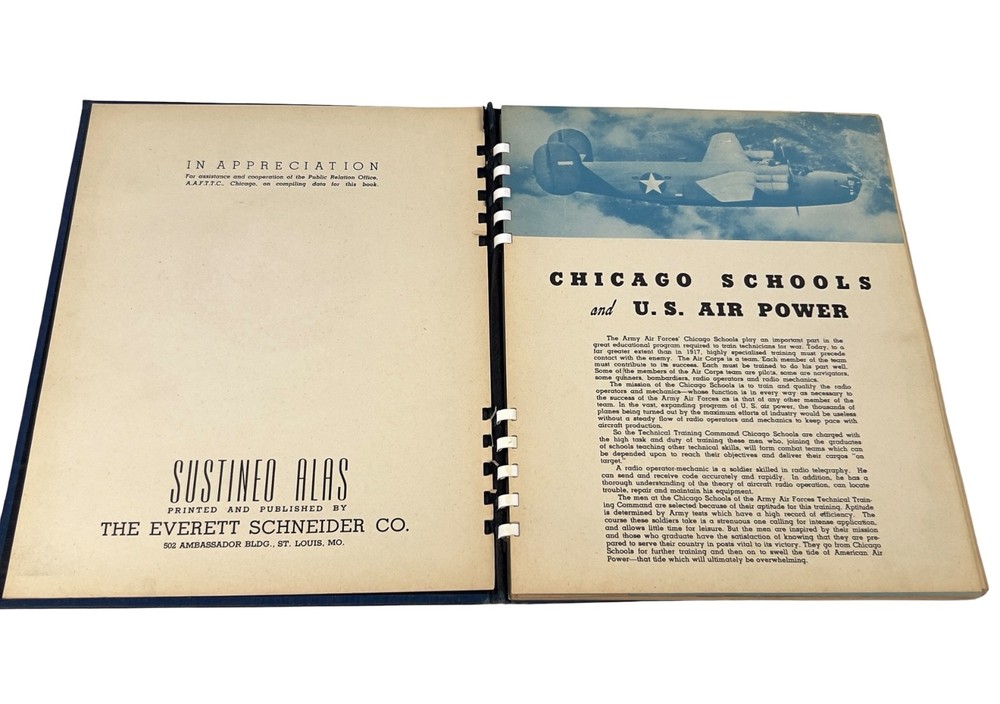 WWII US Army Air Forces Chicago Schools Technical Training Command Yearbook