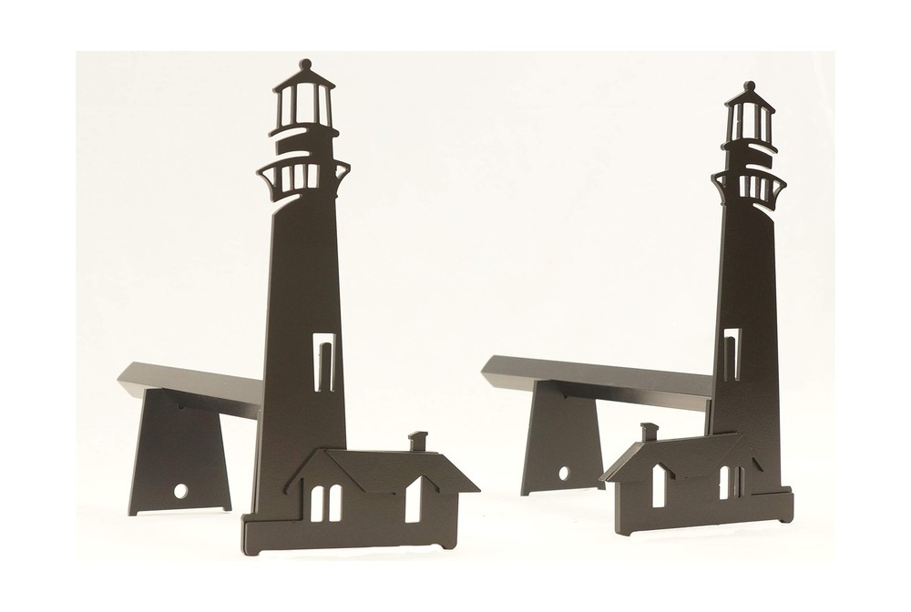 Fireplace Coastal Design Black Andiron