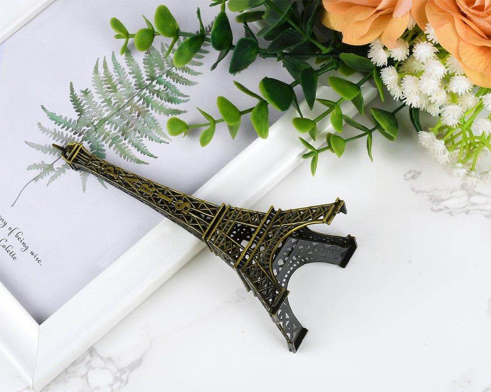 Eiffel Tower Model Eiffel Tower Metallic Statue Eiffel Tower Figurine for Sou...