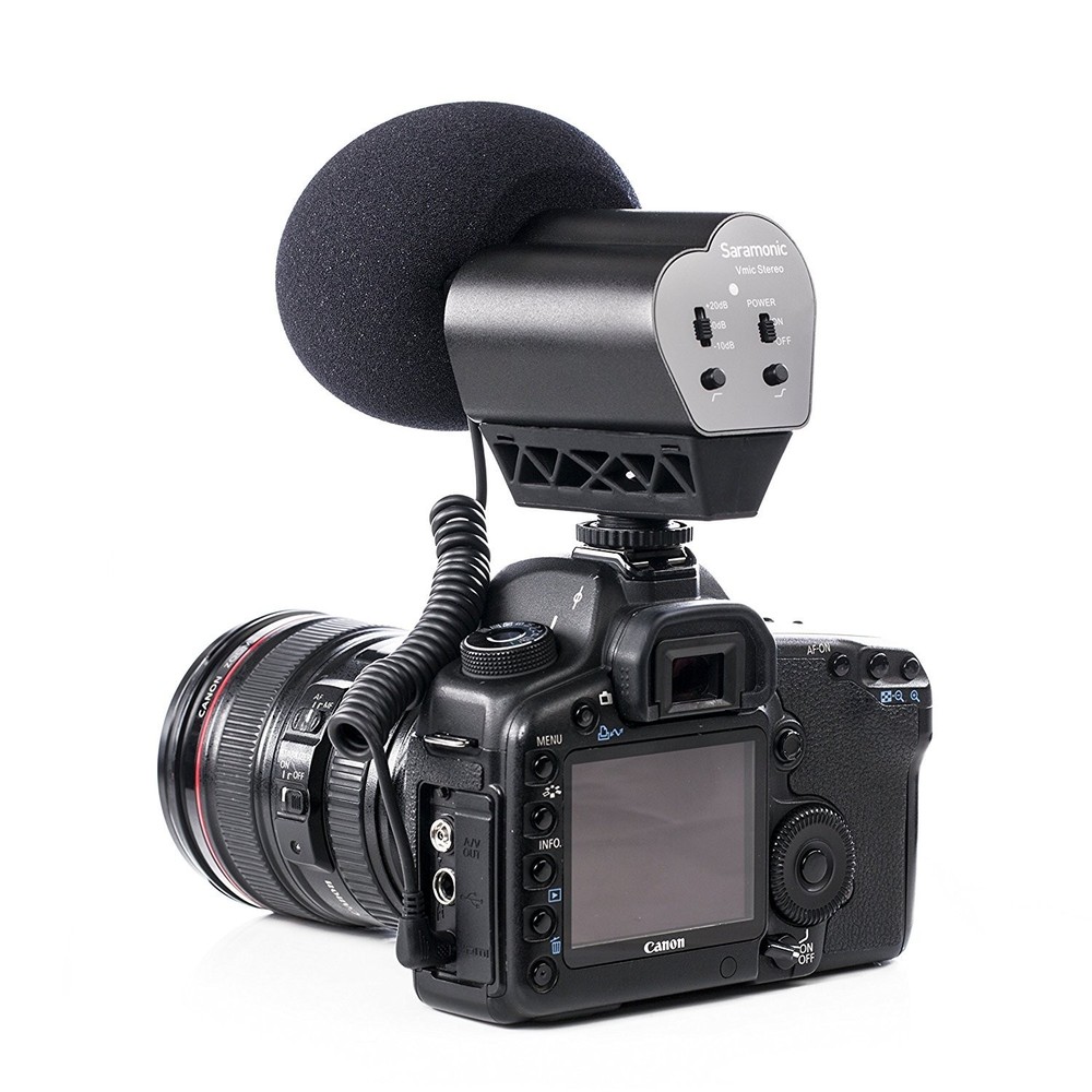 Saramonic VMIC Stereo Condenser Video Microphone with Rubberized Shockmount High