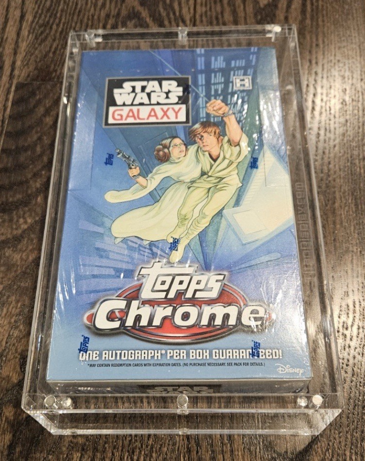 Acrylic Display Case Magnetic FITS 2021 Topps Chrome Star Wars GALAXY Hobby Box
