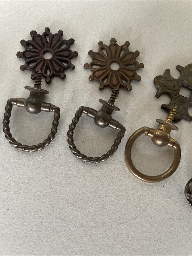 Vintage Drawer Pull 10 pieces Variety