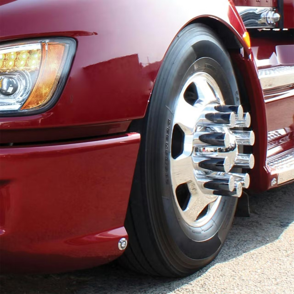Chrome Plastic 33mm Cylinder Nut Cover 60 Pack