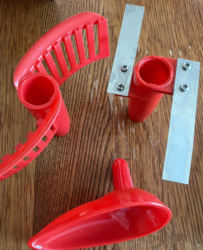 Tupperware Quick Chef Food Processor Chopper Mixer Whisk 4 Cups Red COMPLETE