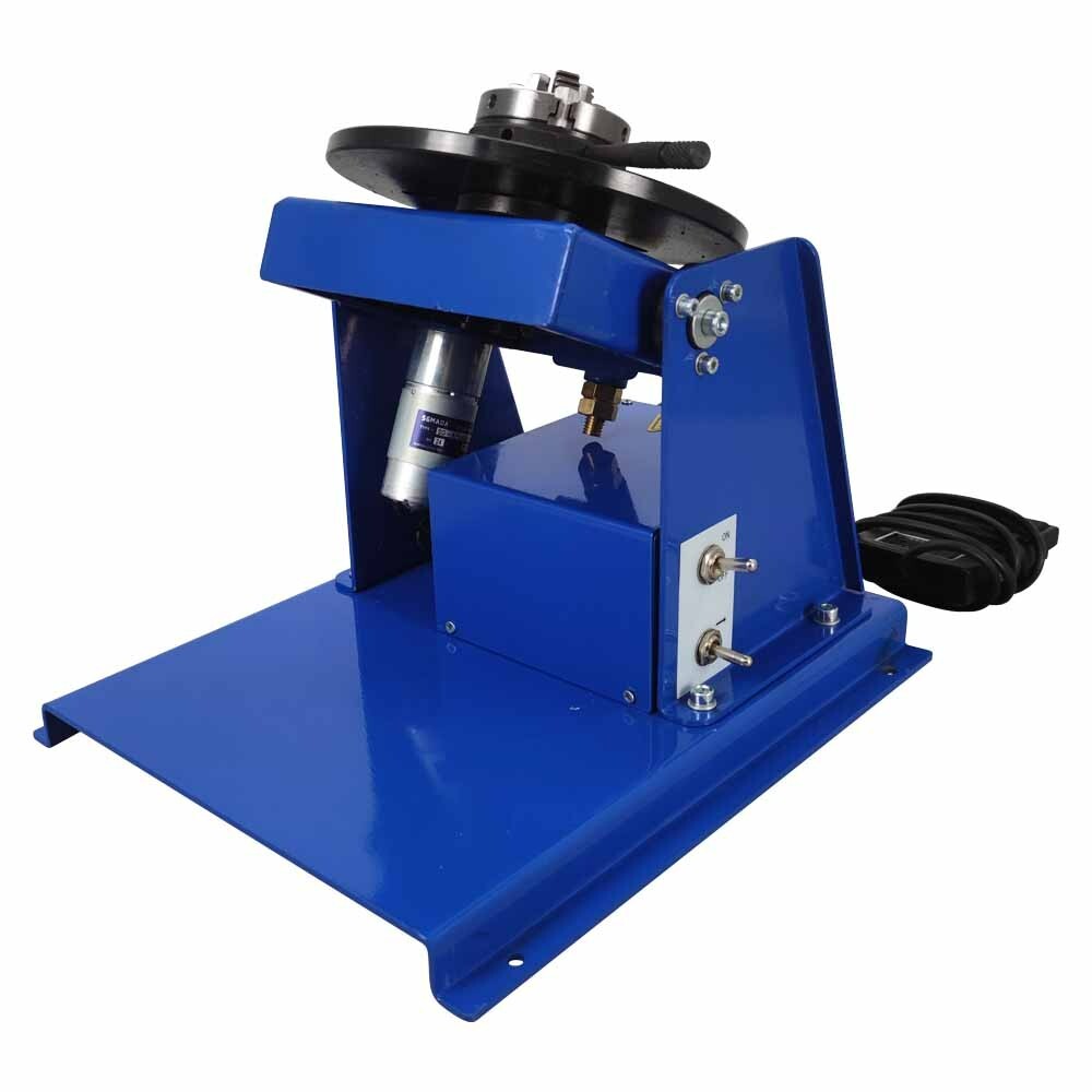 110V 65mm Chuck Welding Positioner Rotatable Stepless Speed Regulating Positione
