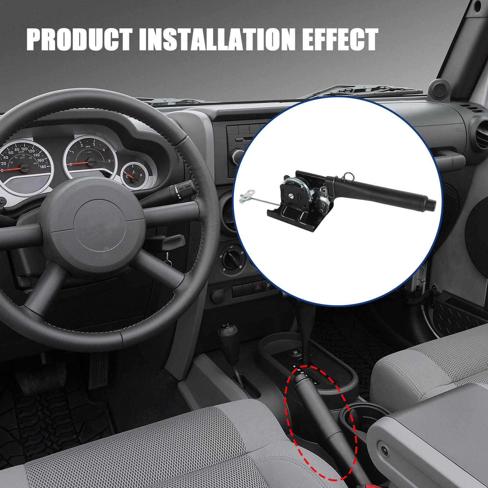 52059887AE Emergency Parking Brake Handle Lever For 2007-2010 Jeep Wrangler JK