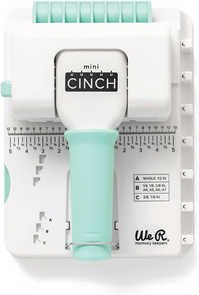 Mini Cinch Bookbinding Machine - Small Craft Tool Compatible with Wire or Spiral