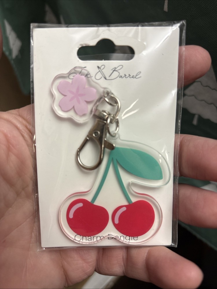 Ink & Barrel Bag Charm Dangle Accessory.