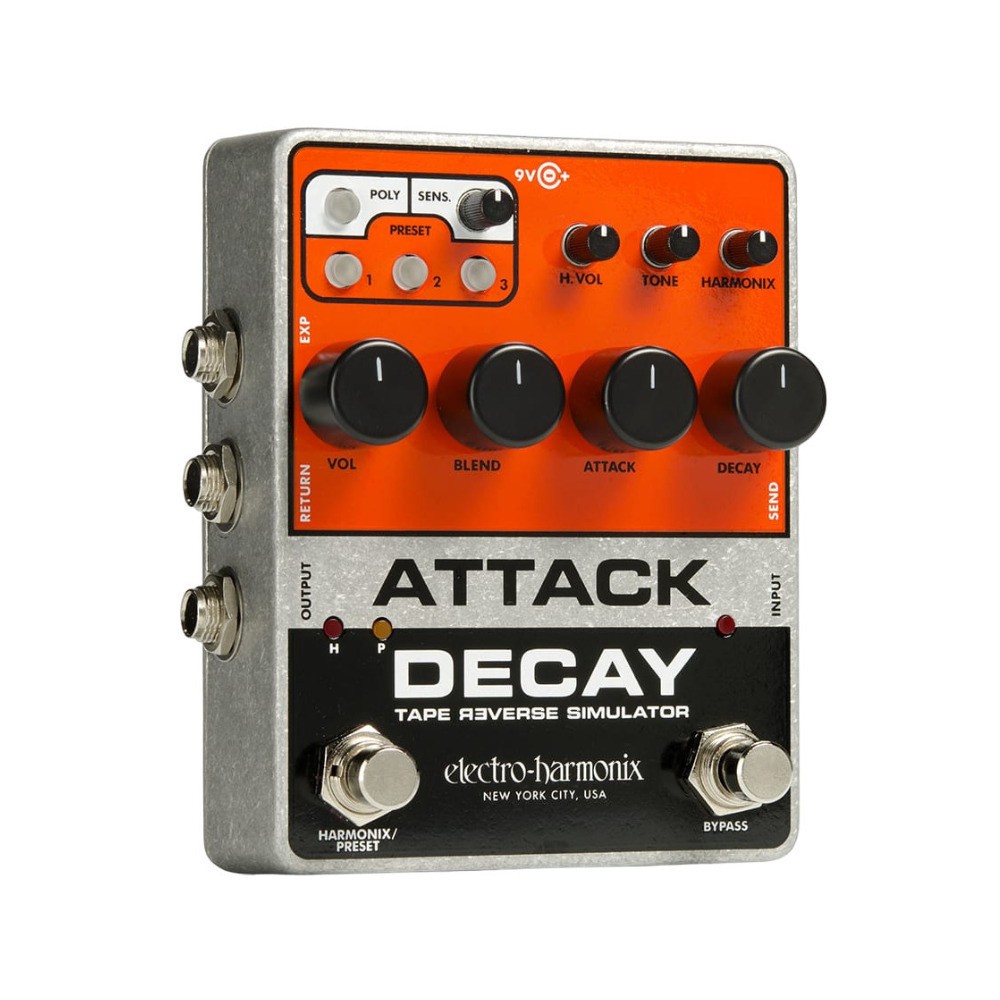 Electro-Harmonix Attack Decay Tape Reverse Simulator Guitar Pedal