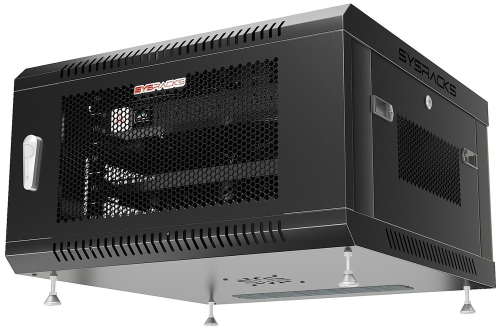 Server Rack 6U Wall Mount Cabinet Locking Networking Data Enclosure VENTED Door