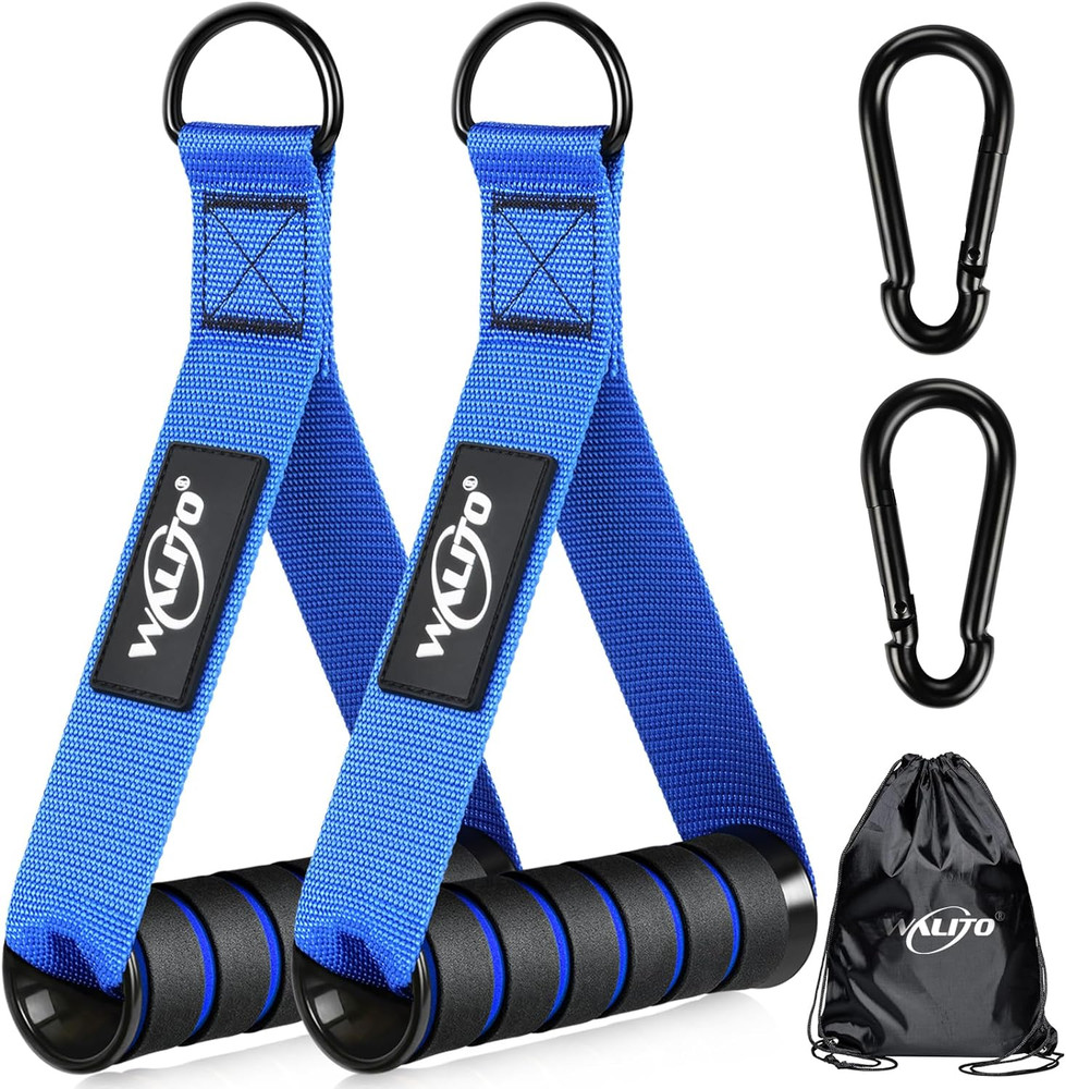 Exercise Handles, Replacement Cable Machine Attachments for Home Gym Equipmen...