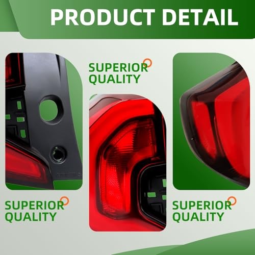 Driver Tail Light Assembly Compatible with 2018 2019 2020 2021 Terrain Left