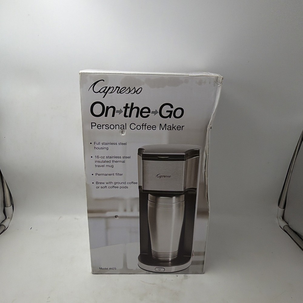 Capresso 425.05 1-Cup Coffee Maker - Black/Silver