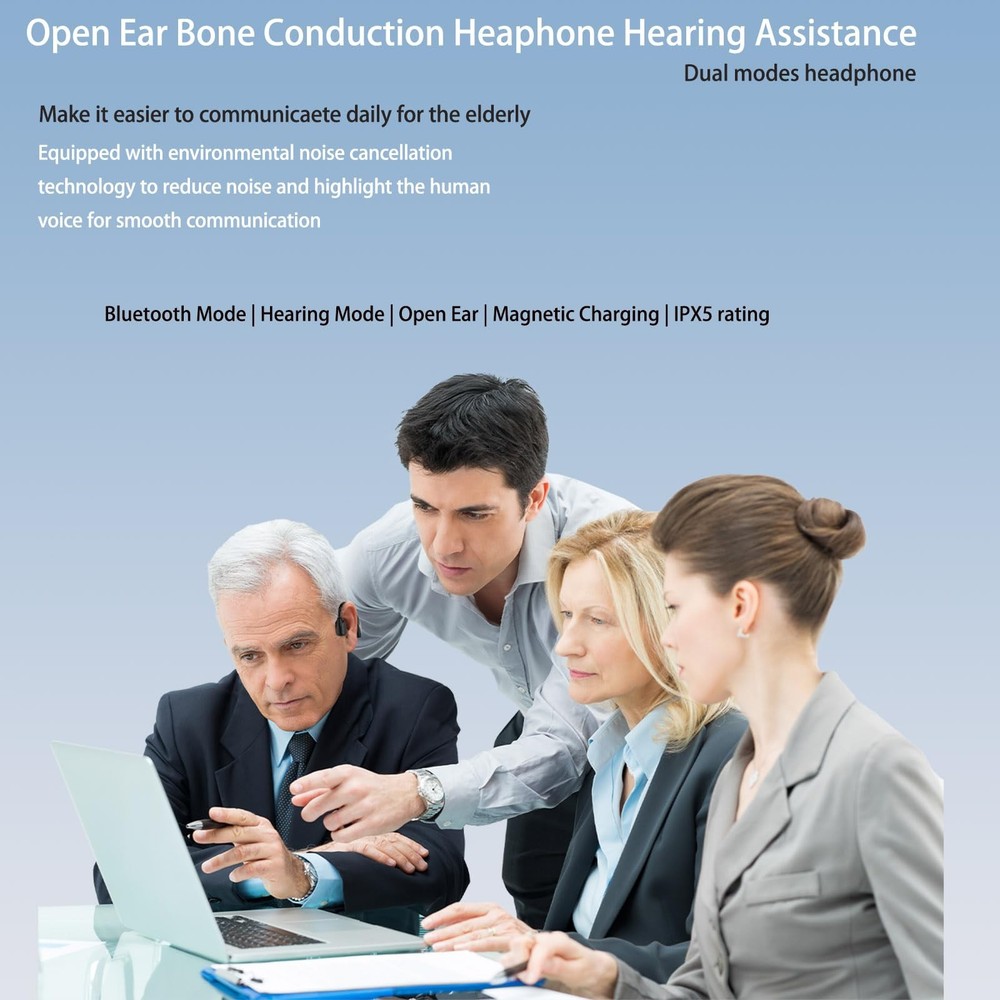 Hearing aid and Bluetooth headset dual-function bone conduction hearing aid