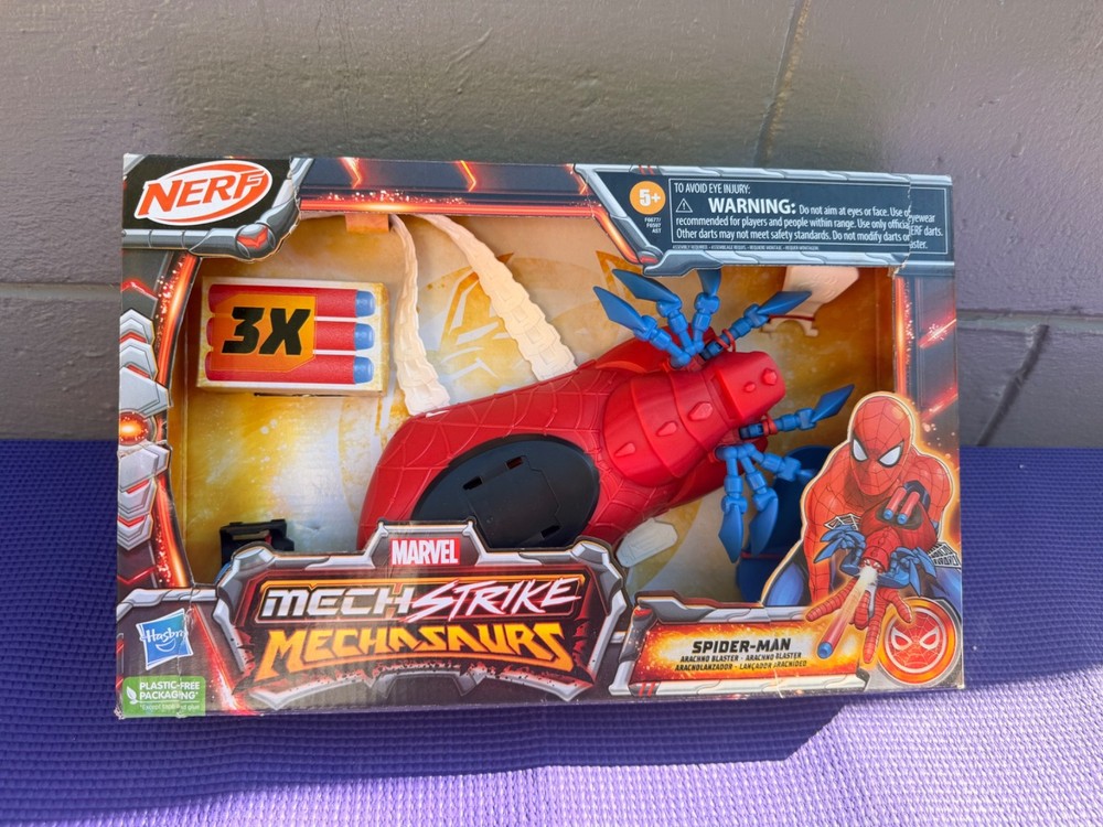 Nerf Mega Strike Mechasaurus Spider-Man Arachnophobia Blaster