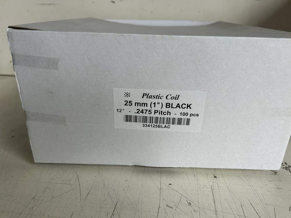 Spiral Binding Coils, 25mm(1") Binding Coils, Black