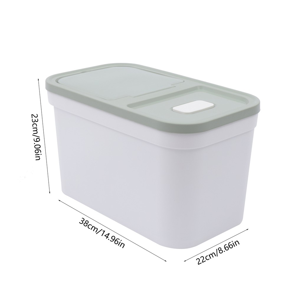 Rice Beans Storage Container Moisture-proof Kitchen Food Storage Bucke with cup