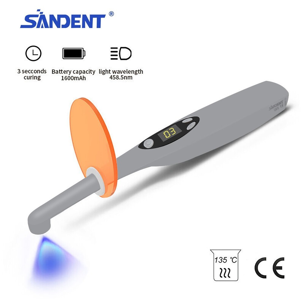 Dental Wireless Cordless iLed 3 Second LED Curing Light 3S Cure Lamp US plug