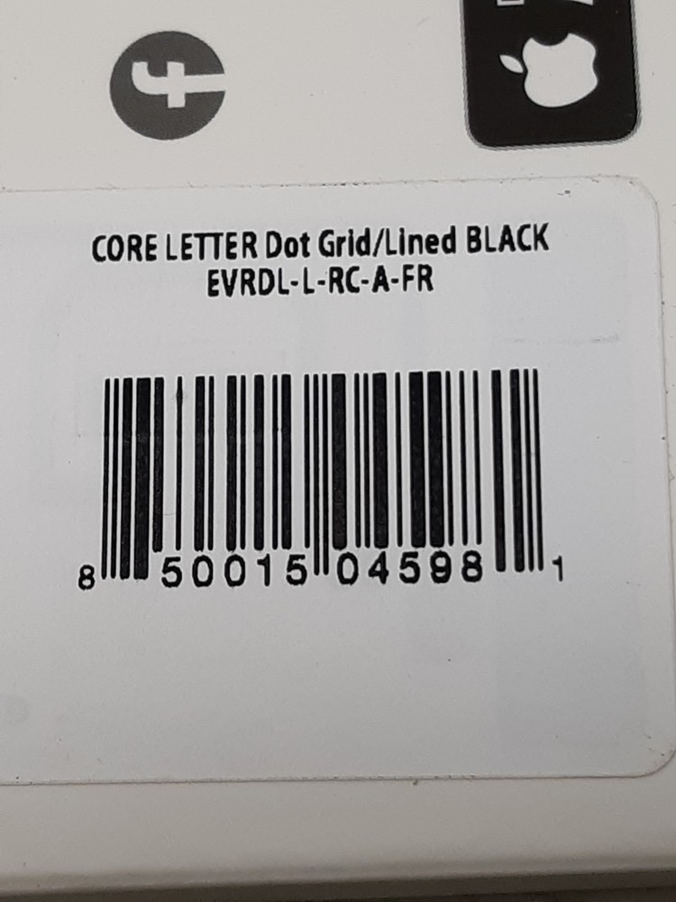 Rocketbook Core Smart Notebook - Reusable, Black, Dot Grid/Lined Pages