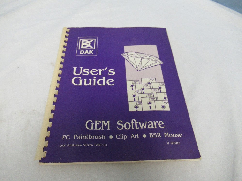 DAK User's Guide GEM Software GBR-1.00 #80102 (W)