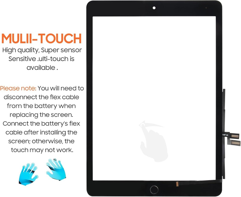 For iPad 9 9th Generation Screen Replacement A2602 Touch Screen Panel Digitizer