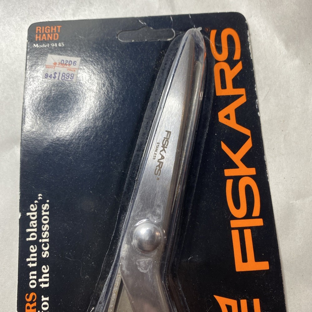 Fiskars Scissors Model 9445 Right Hand Pinker Pinking Shears NOS