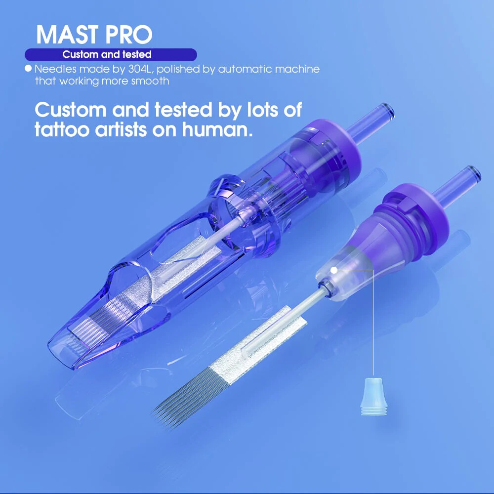 Premiun Mast Pro Disposable Tattoo Needle Cartridges Liner Magnum RL M1 RM