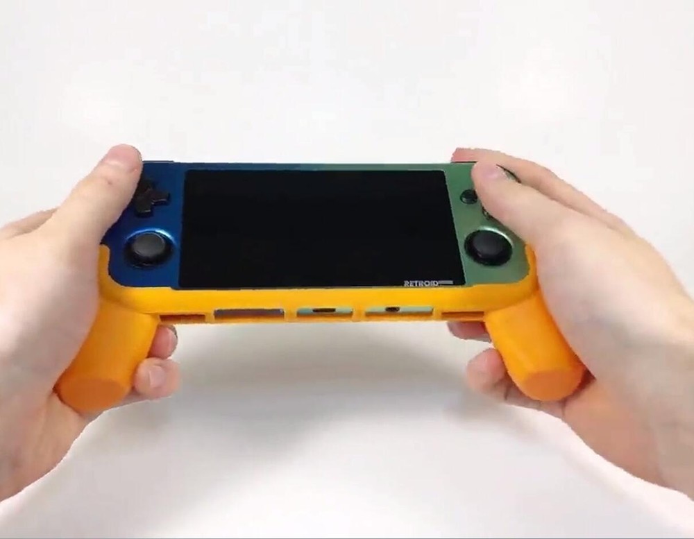 3D Printed Handhold Controller Grip Handle For Retroid Pocket 3+ Metal Version