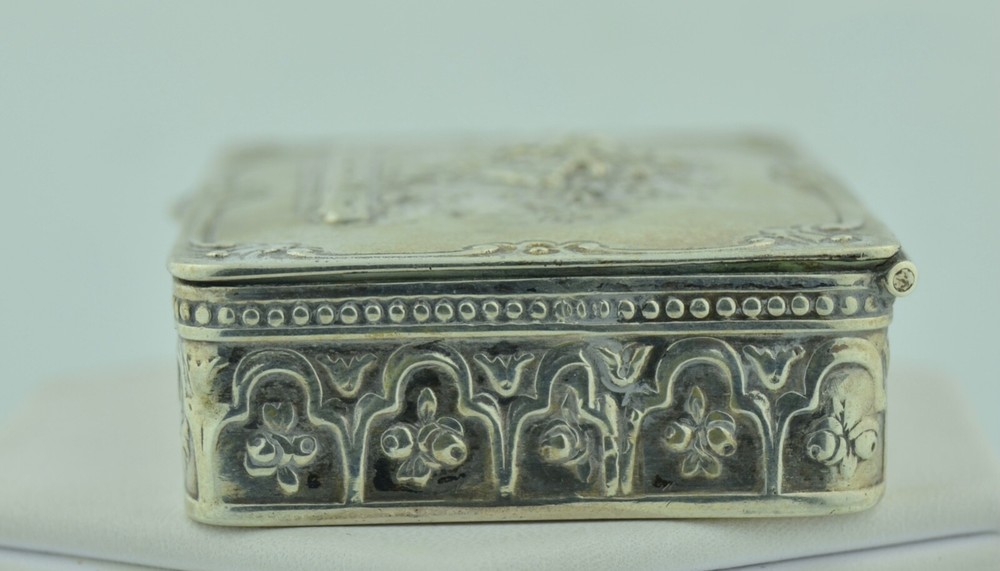 Sterling Silver Repousse German Trinket Box