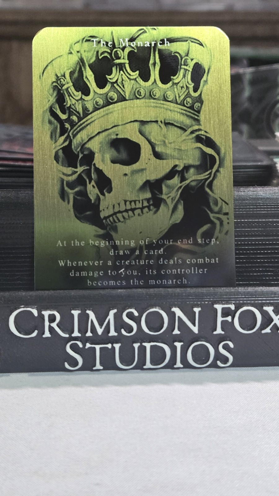 Custom Metal Art Token Magic The Gathering / Monarch