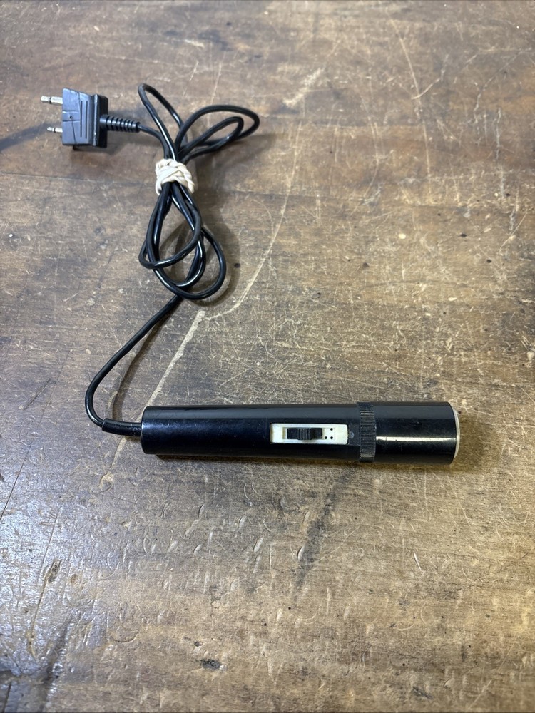 Vtg Black 2 Prong Microphone