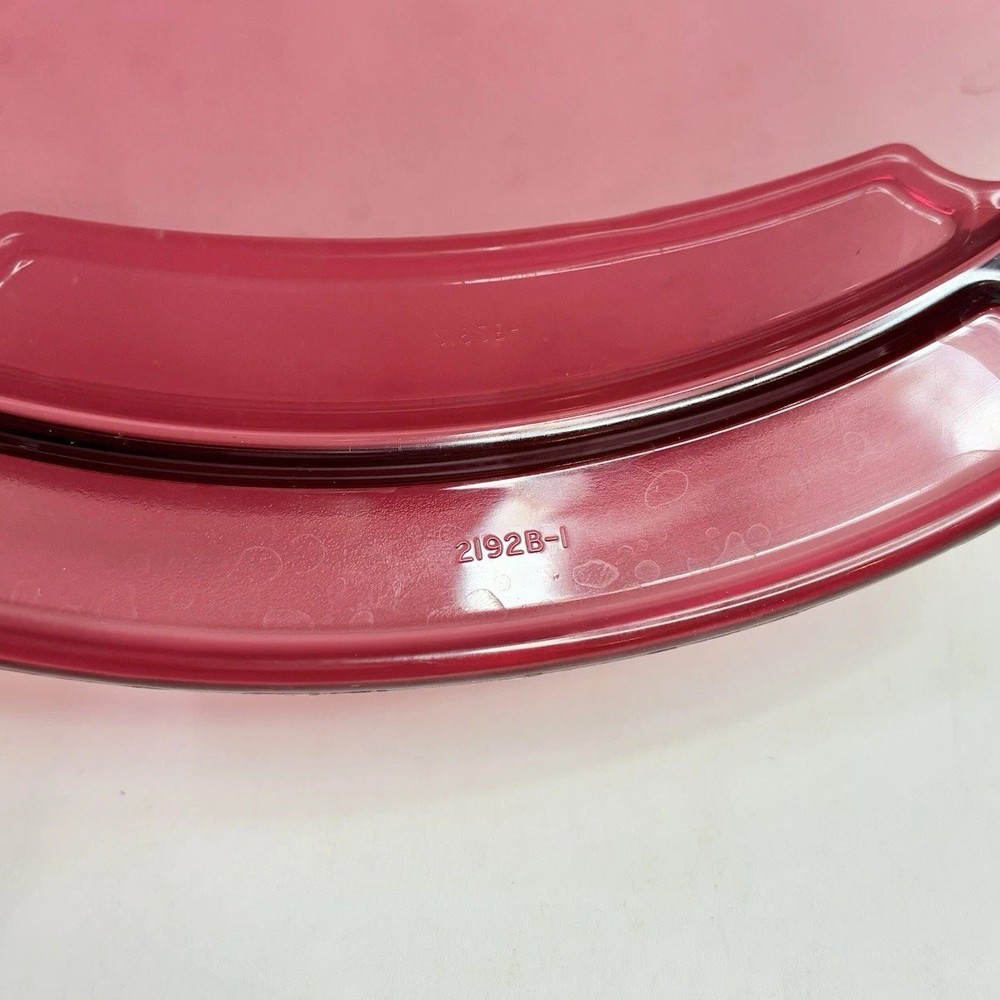 4 pc Tupperware Microwave Stack Cooker/Steamer Cranberry USA VTG *READ*