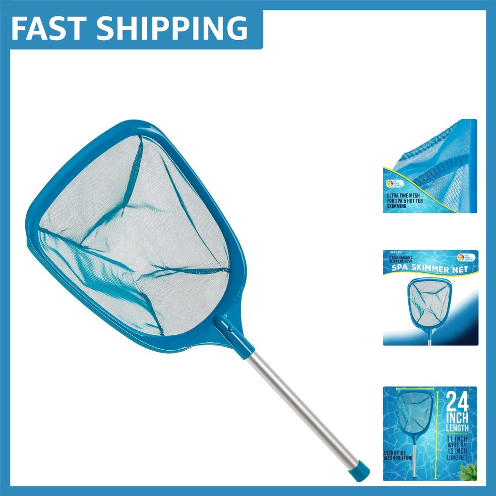 Efficient Spa and Pool Skimmer Net with Deep Mesh for Optimal Debris Collection