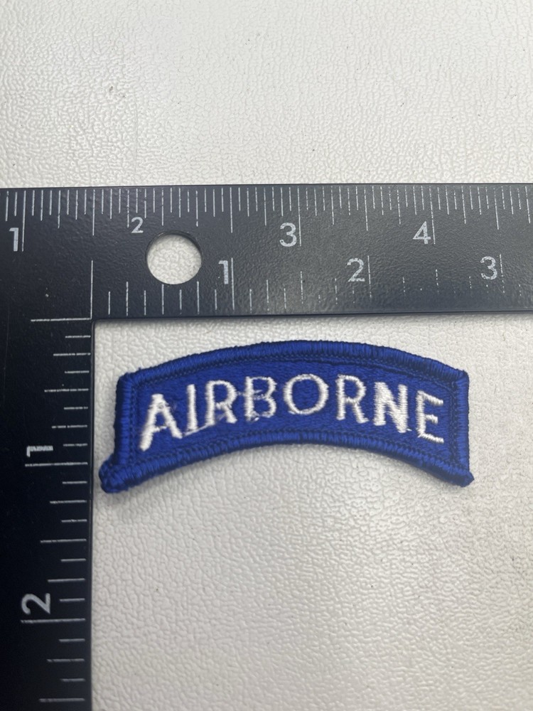 Military AIRBORNE Tab Patch (Blue & White) M006