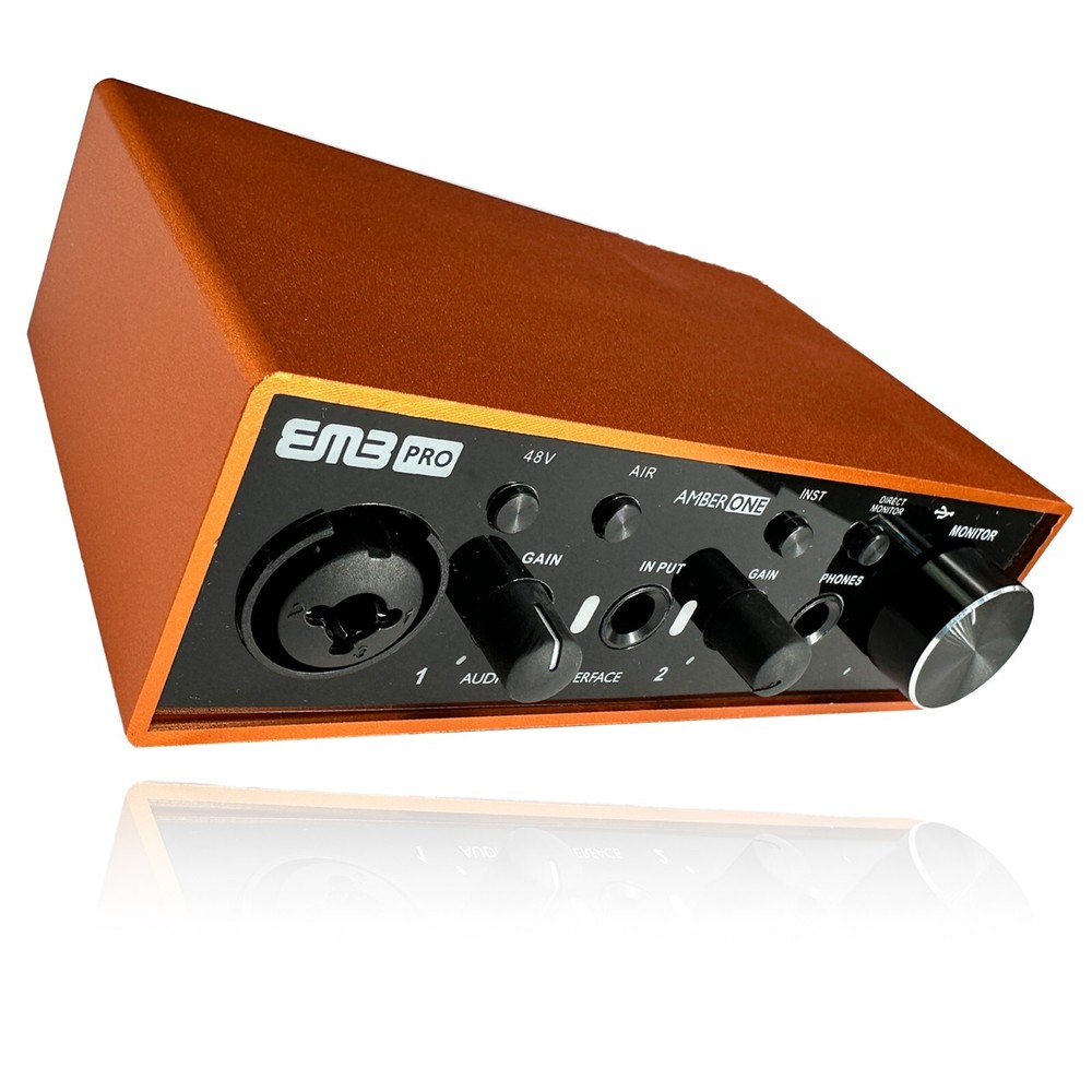 EMB 2In-2Out USB-C Audio Interface (Resolution 24Bit/96kHz) 48V Phantom Power