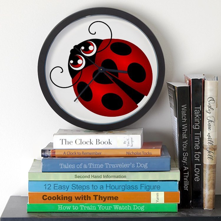 CafePress Ladybug 10" Wall Clock (1519370232)